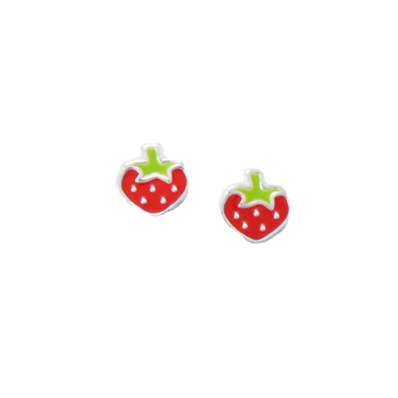 ❤️ STRAWBERRY STUD EARRINGS - Picture 1 of 4